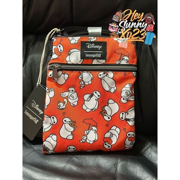 Loungefly Disney Big Hero 6 Baymax Passport Crossbody Bag and Pin Set B - Picture 4 of 4